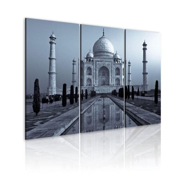 Canvas Tavla - Taj Mahaj by night, India 90x60