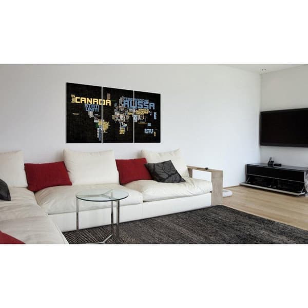 Canvas Tavla - The World is not enough - Triptych