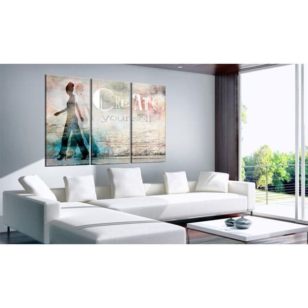 Canvas Tavla - Create yourself - triptych