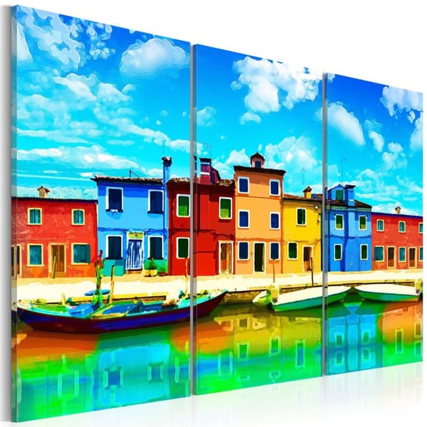 Canvas Tavla - Sunny morning in Venice