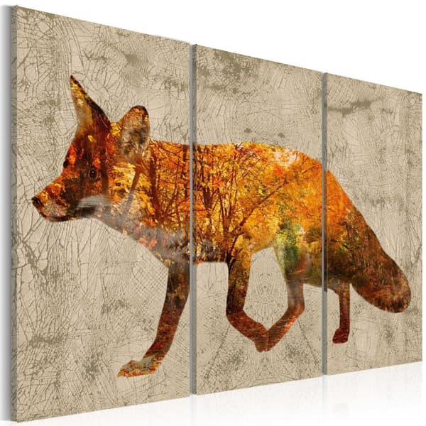 Canvas Tavla - Fox in The Wood