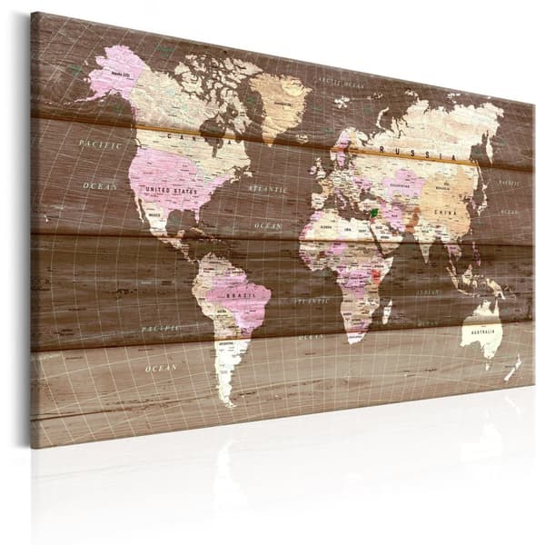 Canvas Tavla - The Wooden World 60x40