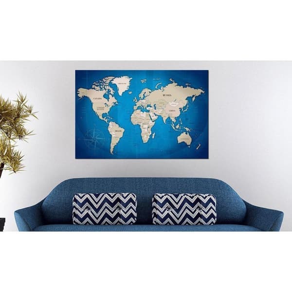 Canvas Tavla - Dark Blue Trail