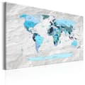 Pikkukuva 1 / 4: Canvas Tavla - World Map: Blue Pilgrimages
