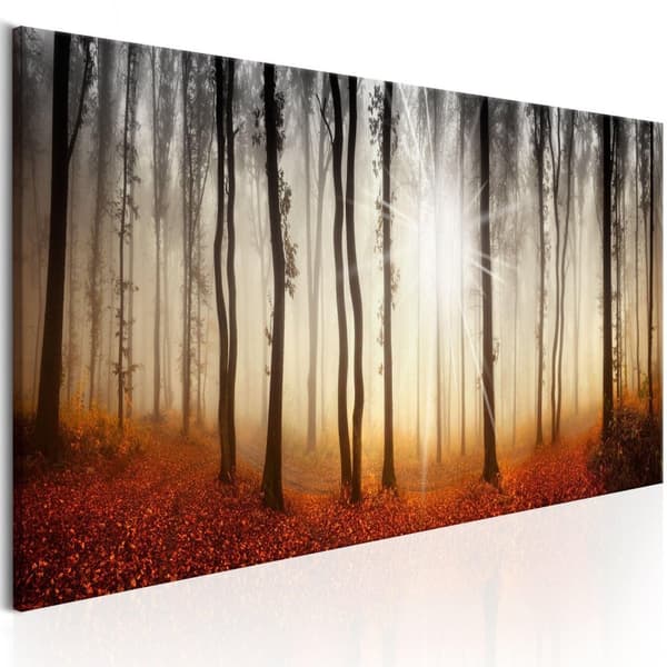 Canvas Tavla - Autumnal Fog 150x50