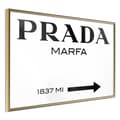 Miniatyrbild 1 av 11: Inramad Poster / Tavla - Prada (White)