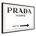 Miniatyrbild 4 av 11: Inramad Poster / Tavla - Prada (White)