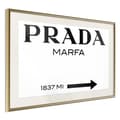 Miniatyrbild 9 av 11: Inramad Poster / Tavla - Prada (White)
