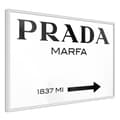 Miniatyrbild 1 av 11: Inramad Poster / Tavla - Prada (White)