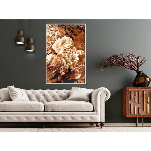 Inramad Poster / Tavla - Bouquet in Sepia