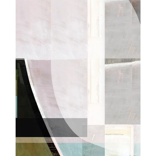 Cartissi Blue Green White Abstract Canvas Print