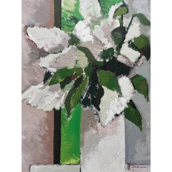 Paul Donaghy White Lilac Canvas Print