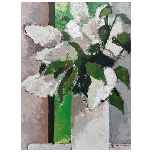 Paul Donaghy White Lilac Canvas Print