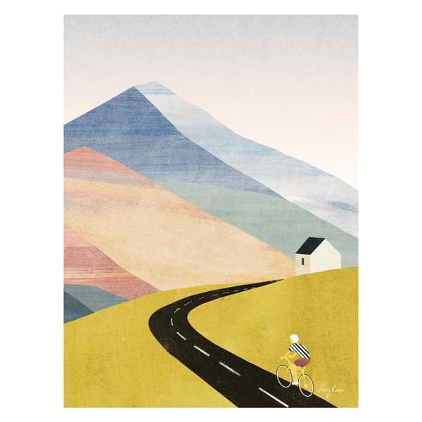 Henry Rivers Cycling Home Canvas Print