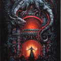 Miniatyrbilde 3 av 3: Spiral Direct Dragon`s Lair Canvas Plaque