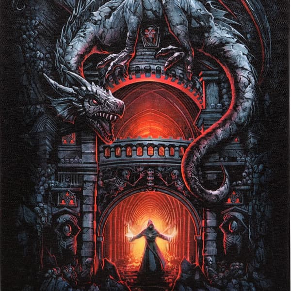 Spiral Direct Dragon`s Lair Canvas Plaque