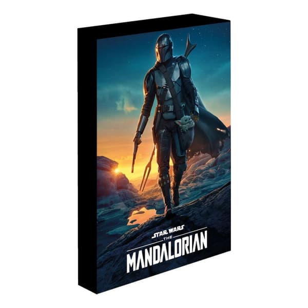 Star Wars: The Mandalorian Nightfall Light Up Canvas Multicoloured 40cm x 30cm