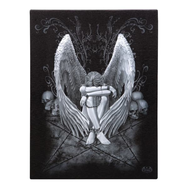 Spiral Direct Enslaved Angel Canvas Plaque Black/White 25cm x 19cm