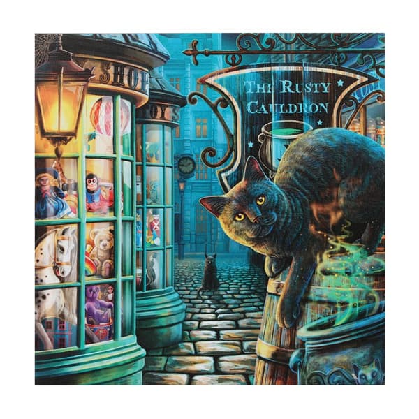 Lisa Parker The Rusty Cauldron Light Up Canvas Plaque