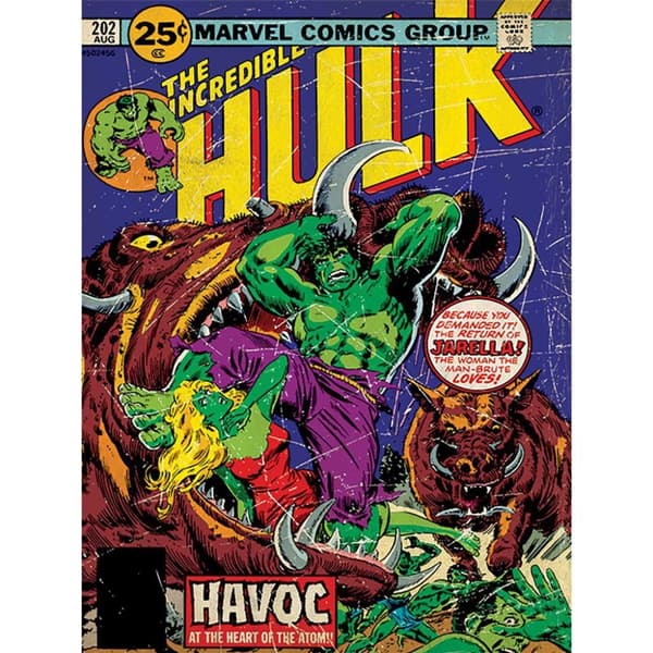 Hulk Havoc Canvas Print Multicoloured 80cm x 60cm