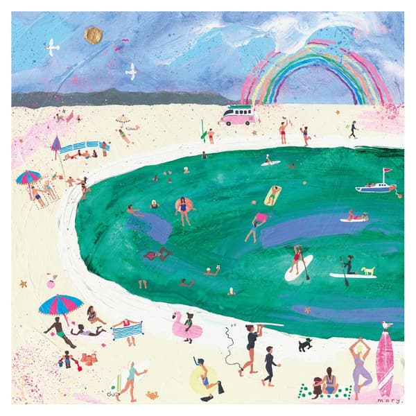 Mary Donald Dagar som dessa Canvas Print Multicoloured 40cm x 40cm