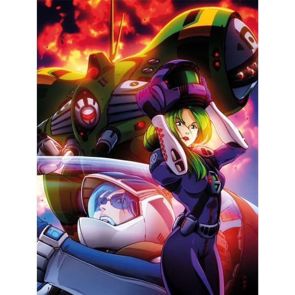 Robotech Love And War Canvas Print Multicoloured 80cm x 60cm