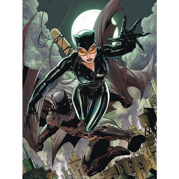 Batman Katt & fladdermus Canvas Print