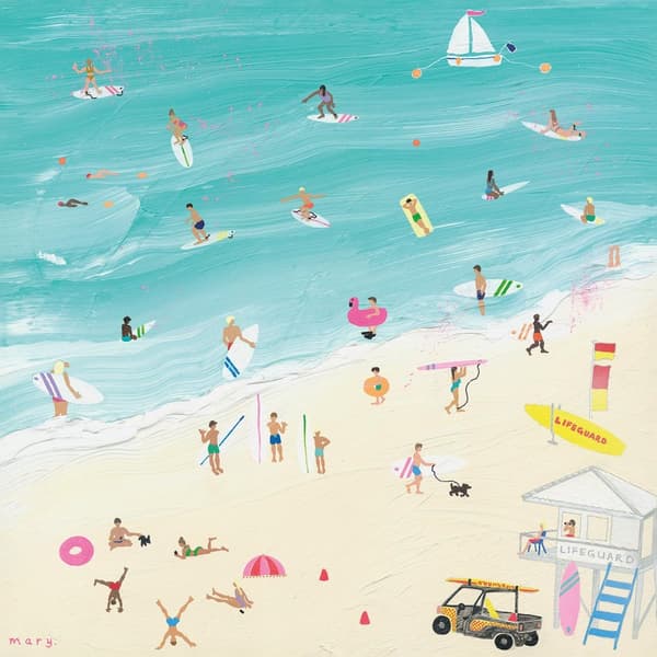 Mary Donald Surf´s Up Australia Canvas Print