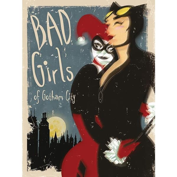 Batman Bad Girls Of Gotham City Canvas Print Multicoloured 40cm x 30cm