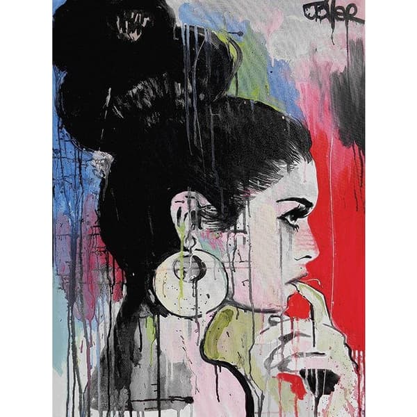 Loui Jover Planets Canvas Print Multicoloured 40cm x 30cm