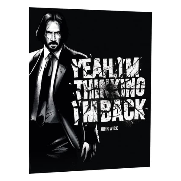 John Wick Yeah I´m Thinking I´m Back Wide Canvas Print