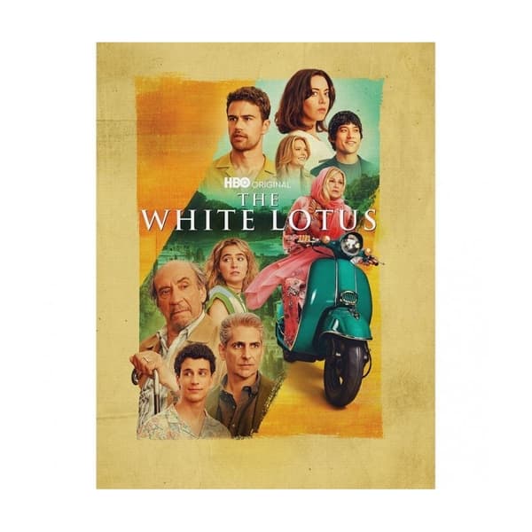 The White Lotus Nyckelkonst Canvas Multicoloured 40.5cm x 4cm x 30.5cm