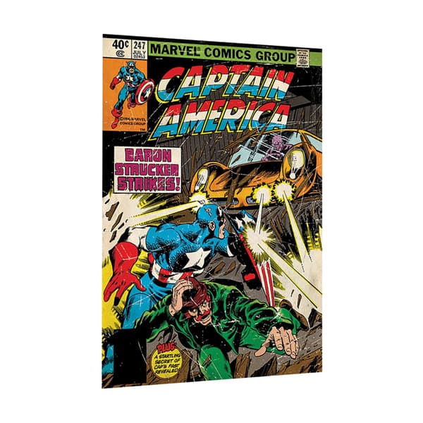 Captain America Baron Strucker Strikes Canvas Print