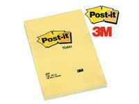 Notes POST-IT 102x152mm gul 6st