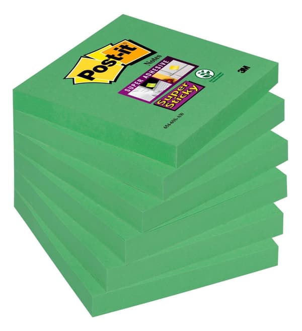 Notes POST-IT 76x76mm grön 6st