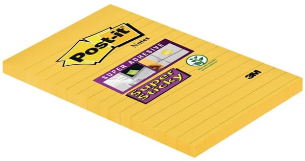 Notes POST-IT SS linj.102x152mm gul 6st
