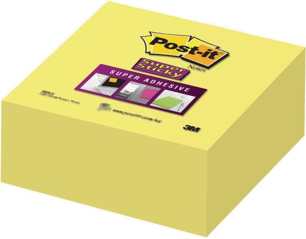 Notes POST-IT SS kub 76x76mm gul
