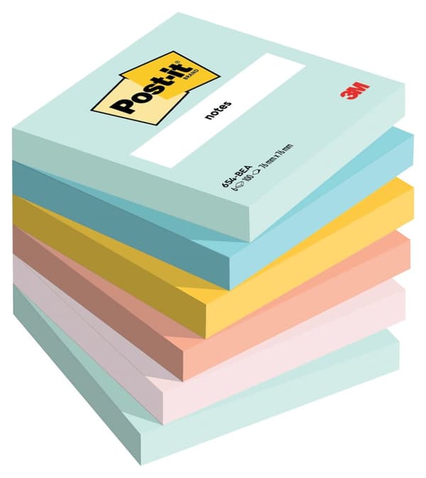 Notes POST-IT 76x76mm Beach 6/fp