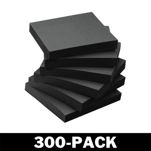 Muistilaput - Musta muistilaput 300-Pack