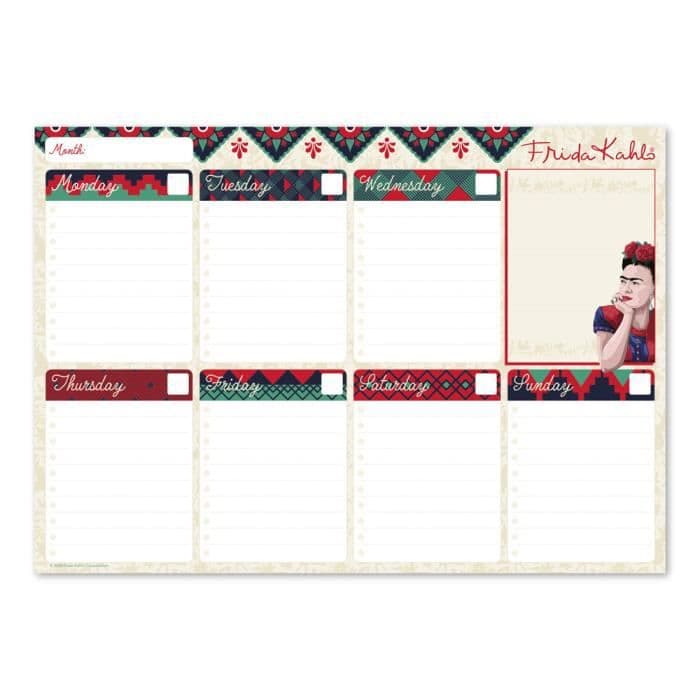 A4 Weekly Notebook Frida Kahlo Surrealism Collection