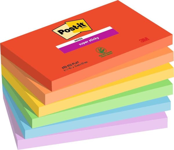 Notes POST-IT SS Playful 76x127 6/fp