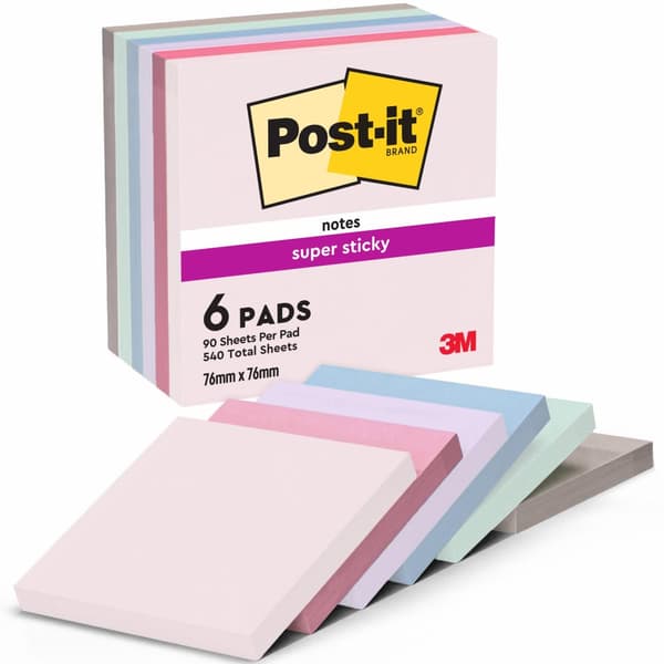 Notes POST-IT SS Soulful 76x76 6/fp