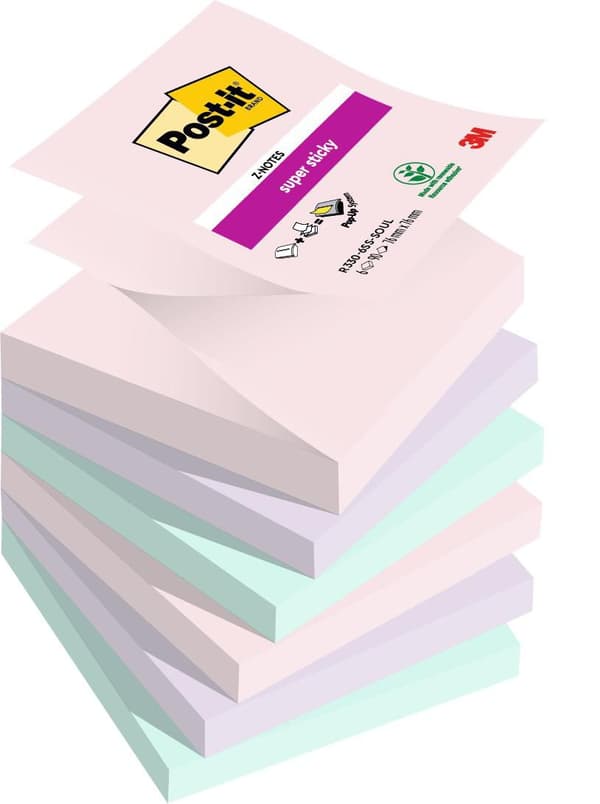 Notes POST-IT SS Z-bl Soulful 76x76 6/fp