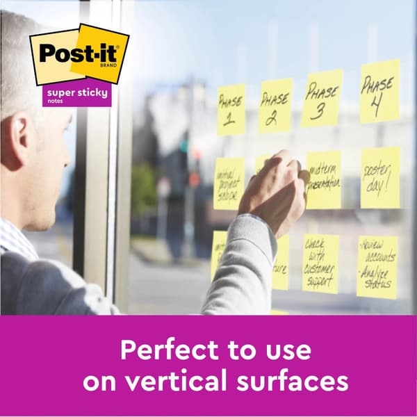 Notes POST-IT SS47,6x47,6mm re gul 12/fp