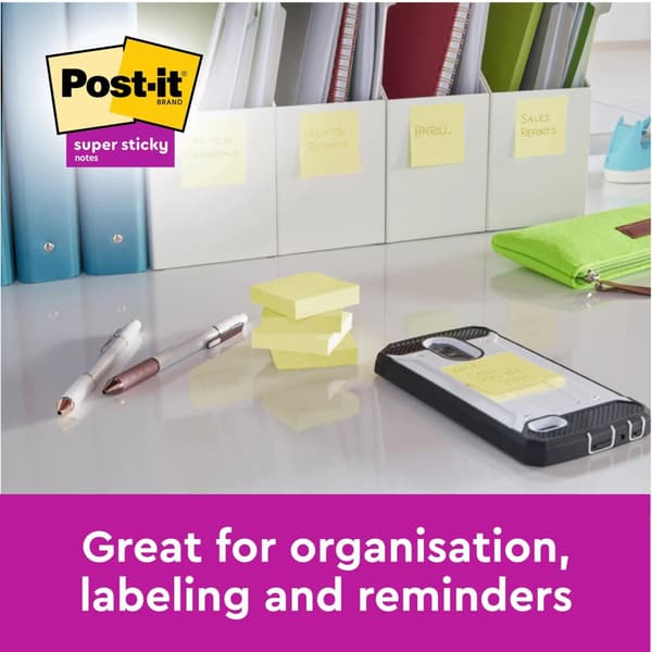 Notes POST-IT SS47,6x47,6mm re gul 12/fp