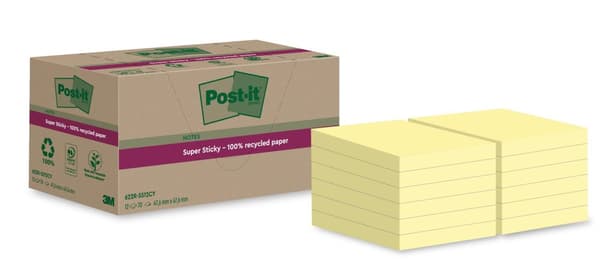 Notes POST-IT SS47,6x47,6mm re gul 12/fp
