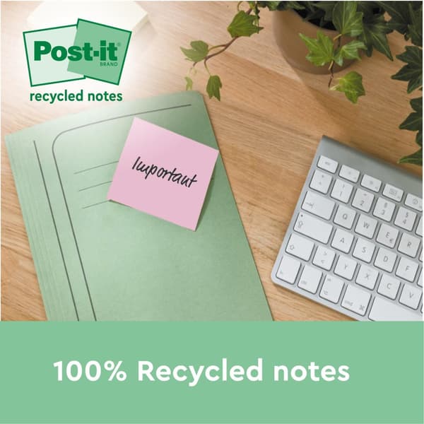 Notes POST-IT SS 76x76mm re sort.f 4/fp