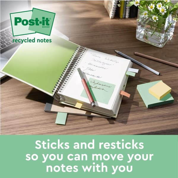 Notes POST-IT SS 76x76mm re sort.f 4/fp