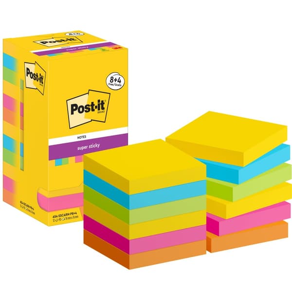 Notes POST-IT SS 76x76mm Carnival 12/fp