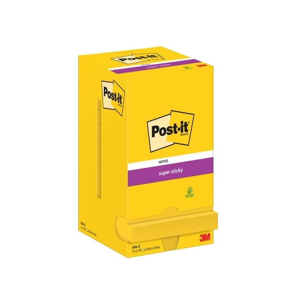 Notes POST-IT SS 76x76mm neongul 12st
